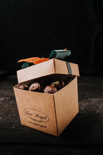 Doosje gemengde pralines 500 gr
