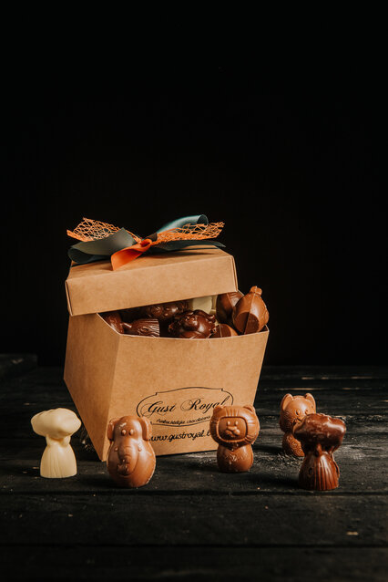 mini holle figuurtjes melk/wit/puur 700 gr