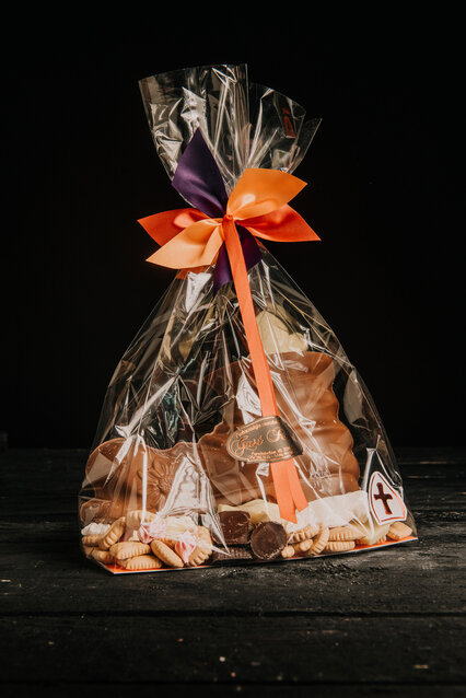 opgevulde schoen melk chocolade